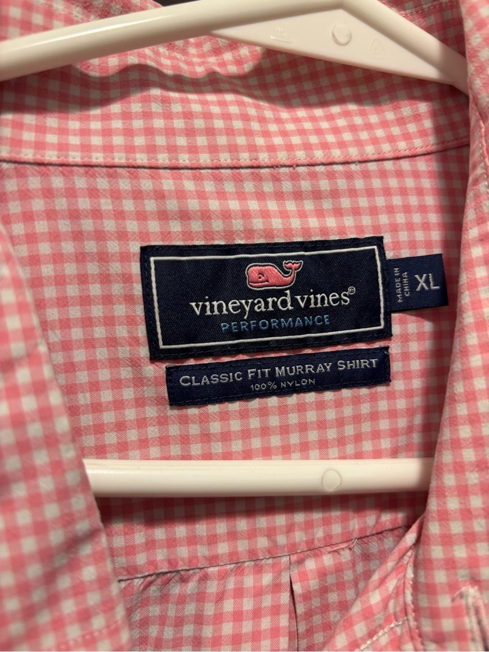 Vineyard Vines Pink Gingham Long-Sleeve Button-Up Shirt - Picture 2 of 2